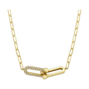 14Kt Yellow Gold Diamond 3/8Ctw Necklace