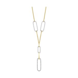 14Kt Yellow Gold Diamond 1 1/10Ctw Necklace