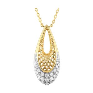 14Kt Yellow Gold Diamond 1/3Ctw Necklace
