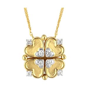 14Kt Yellow Gold Diamond 1/8Ctw Necklace
