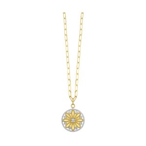 14Kt Yellow Gold Diamond 1/3Ctw Necklace