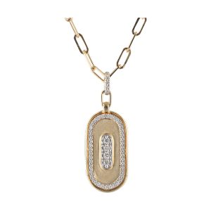 14Kt Yellow Gold Diamond 1/6Ctw Necklace
