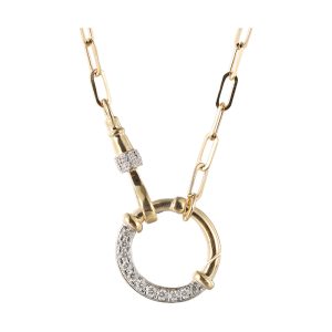 14Kt Yellow Gold Diamond 1/7Ctw Necklace