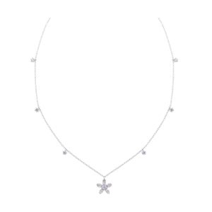 10Kt White Gold Diamond 3/8Ctw Necklace