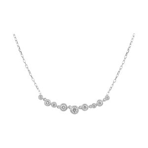 14Kt White Gold Diamond 1/3Ctw Necklace