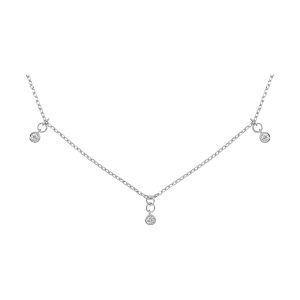 14Kt White Gold Diamond 1/7Ctw Necklace