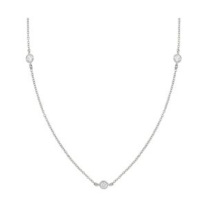 14Kt White Gold Diamond 1/4Ctw Necklace