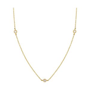 14Kt Yellow Gold Diamond 1/3Ctw Necklace