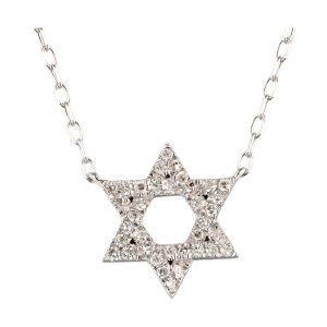 14Kt White Gold Diamond 1/10Ctw Necklace