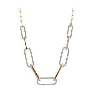 14Kt Yellow Gold Diamond 3/8Ctw Necklace