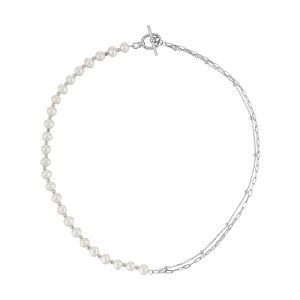 Silver Pearl Necklace