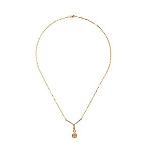 14Kt Yellow Gold Diamond 1/2Ctw Necklace
