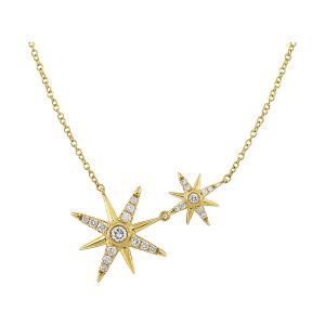 14Kt Yellow Gold Diamond 1/5Ctw Pendant