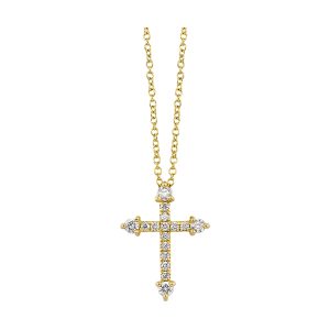 14Kt Yellow Gold Diamond 1/5Ctw Pendant