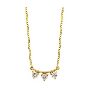 14Kt Yellow Gold Diamond 1/10Ctw Pendant
