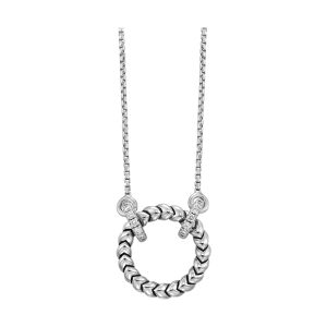 Silver Diamond 1/7Ctw Pendant