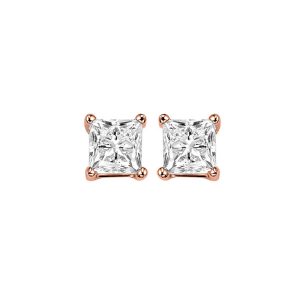14Kt Rose Gold Diamond 3/4Ctw Earring