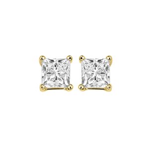 14Kt Yellow Gold Diamond 1Ctw Earring