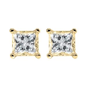 14Kt Yellow Gold Diamond 1/4Ctw Earring