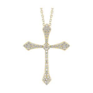 14Kt Yellow Gold Diamond 1/5Ctw Pendant