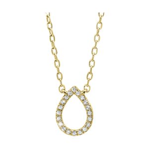 14Kt Yellow Gold Diamond 1/20Ctw Pendant