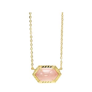 Silver Yellow & Pink Quartz 1Ctw Pendant