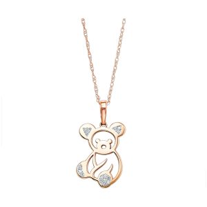 10Kt Rose Gold Diamond 1/20Ctw Pendant