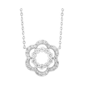 10Kt White Gold Diamond 1/3Ctw Pendant