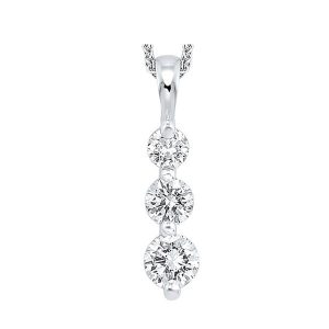 14Kt White Gold Diamond 1/2Ctw Pendant