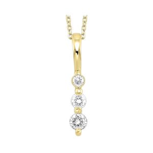 14Kt Yellow Gold Diamond 3/4Ctw Pendant