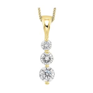 14Kt Yellow Gold Diamond 1Ctw Pendant