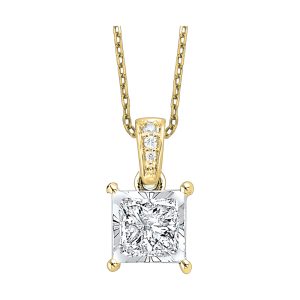 14Kt Yellow Gold Diamond 1/4Ctw Pendant