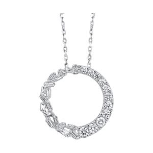 14Kt White Gold Diamond 3/8Ctw Pendant
