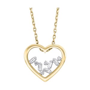 14Kt Yellow Gold Diamond 1/20Ctw Pendant