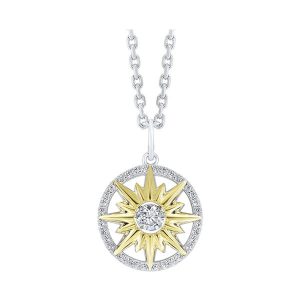 Silver White Yellow Pendant