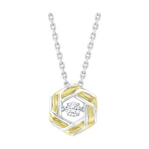 Silver White Yellow Pendant