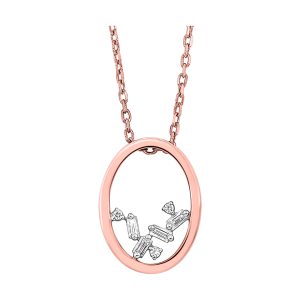 14Kt Rose Gold Diamond 1/20Ctw Pendant