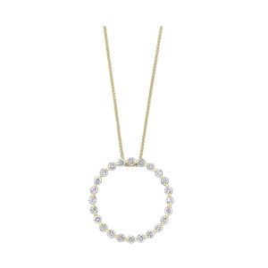 14Kt Yellow Gold Diamond 1Ctw Pendant
