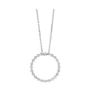 14Kt White Gold Diamond 1/2Ctw Pendant