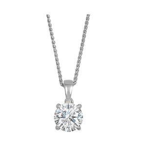 14Kt White Gold Diamond 1/4Ctw Pendant