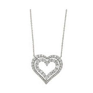 10Kt White Gold Diamond 1Ctw Pendant