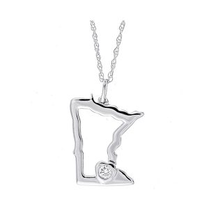Silver Diamond 1/25Ctw Pendant
