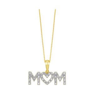 10Kt Yellow Gold Diamond 1/4Ctw Pendant