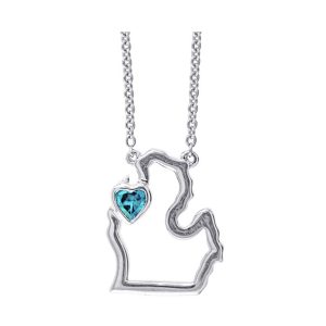 Silver Aquamarine 1/7Ctw Pendant