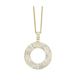 14Kt Yellow Gold Diamond 1Ctw Pendant