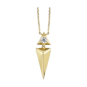 14Kt Yellow Gold Diamond 1/12Ctw Pendant