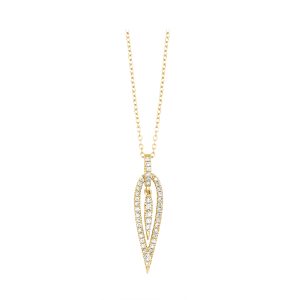 14Kt Yellow Gold Diamond 1/4Ctw Pendant