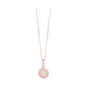 14Kt Rose Gold Diamond 1/7Ctw Pendant