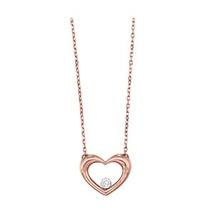 10Kt Rose Gold Diamond 1/20Ctw Pendant
