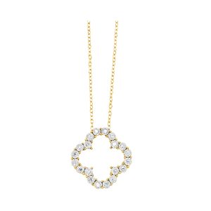 14Kt Yellow Gold Diamond 1/7Ctw Pendant